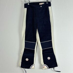 FUSALP vintage ski racing pants in blue corduroy- size 8